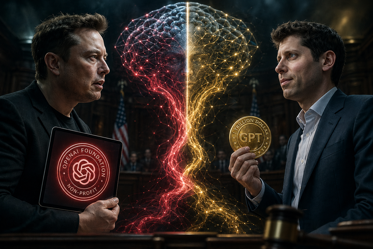 The Trial of the Titans: Musk vs. Altman in the Battle for the Soul of AI