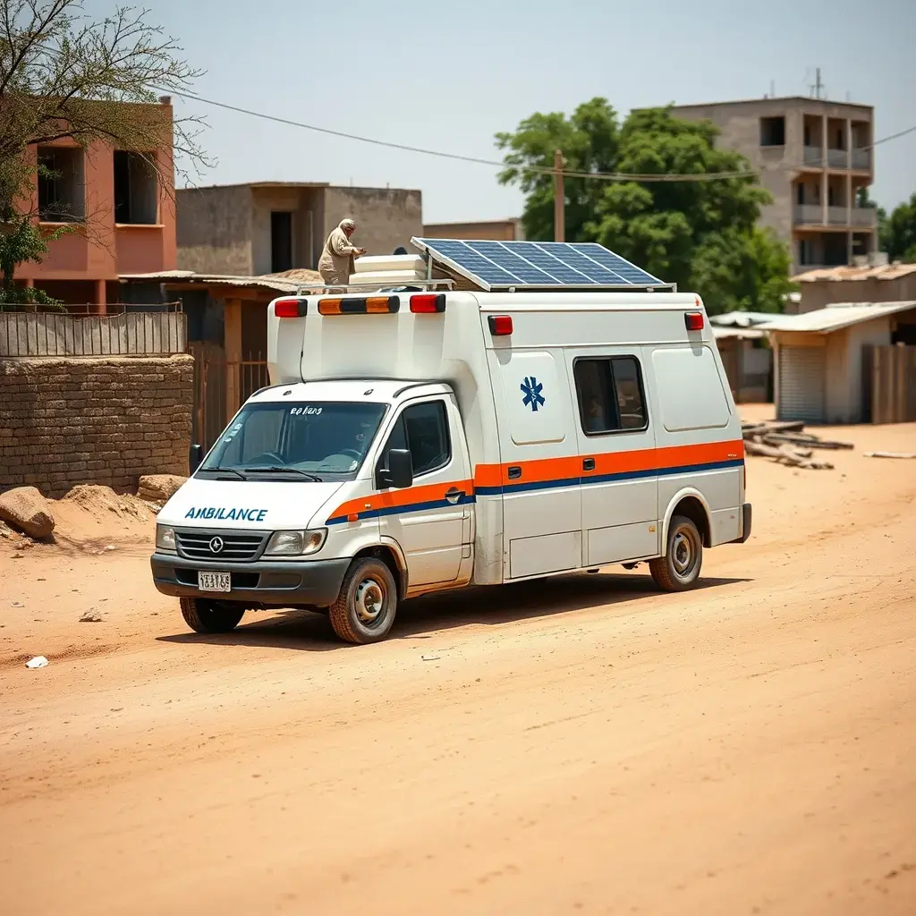 'The world's first solar-powered ambulance': Mobile clinic brings healthcare off-grid